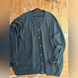 Oversized Black Cardigan